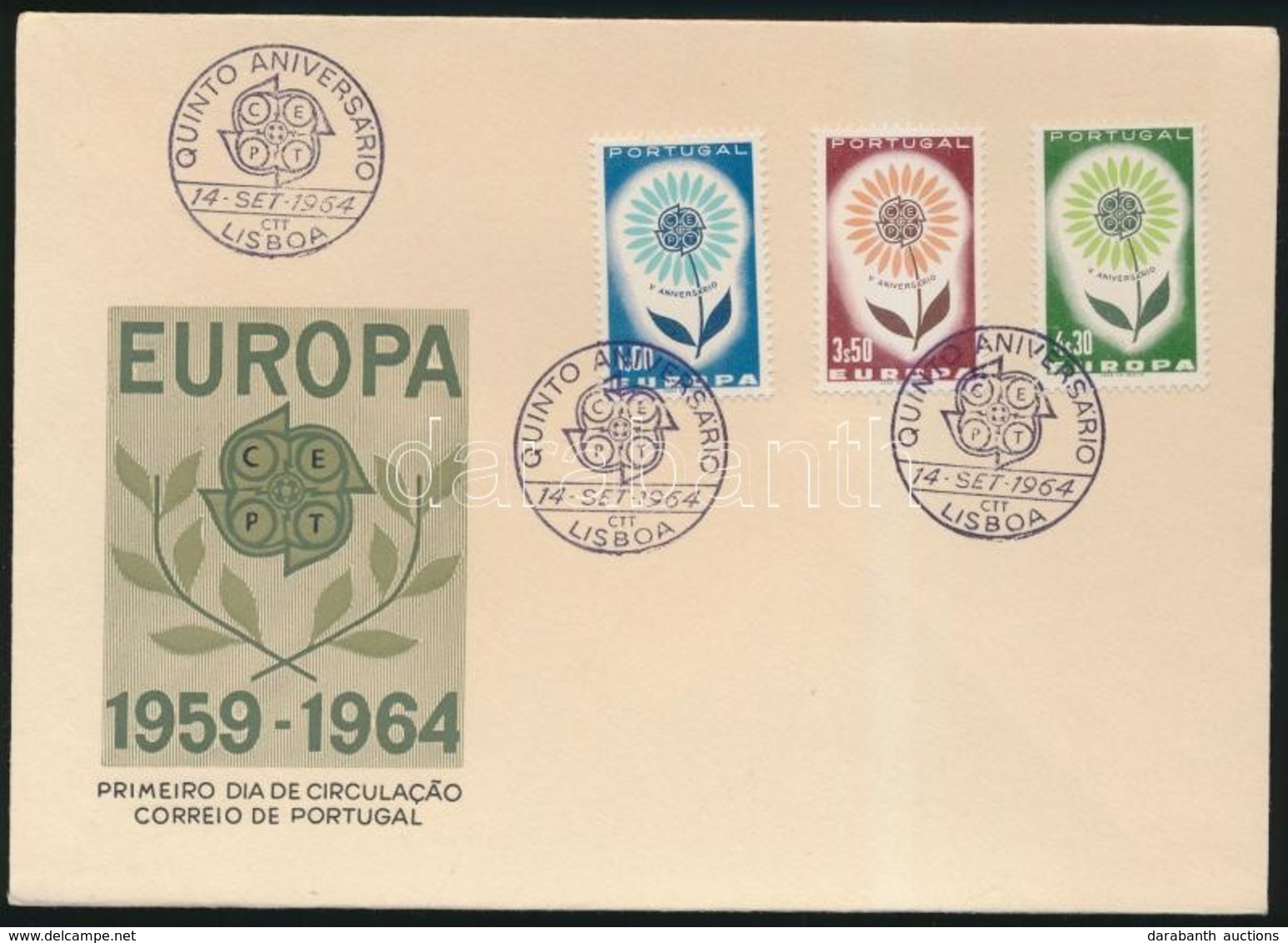 1964 Europa CEPT Sor FDC-n Mi 963-965 - Andere & Zonder Classificatie