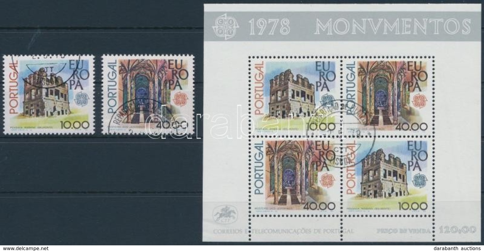 O 1978 Europa CEPT Sor Mi 1403-1404 + Blokk Mi 23 - Andere & Zonder Classificatie