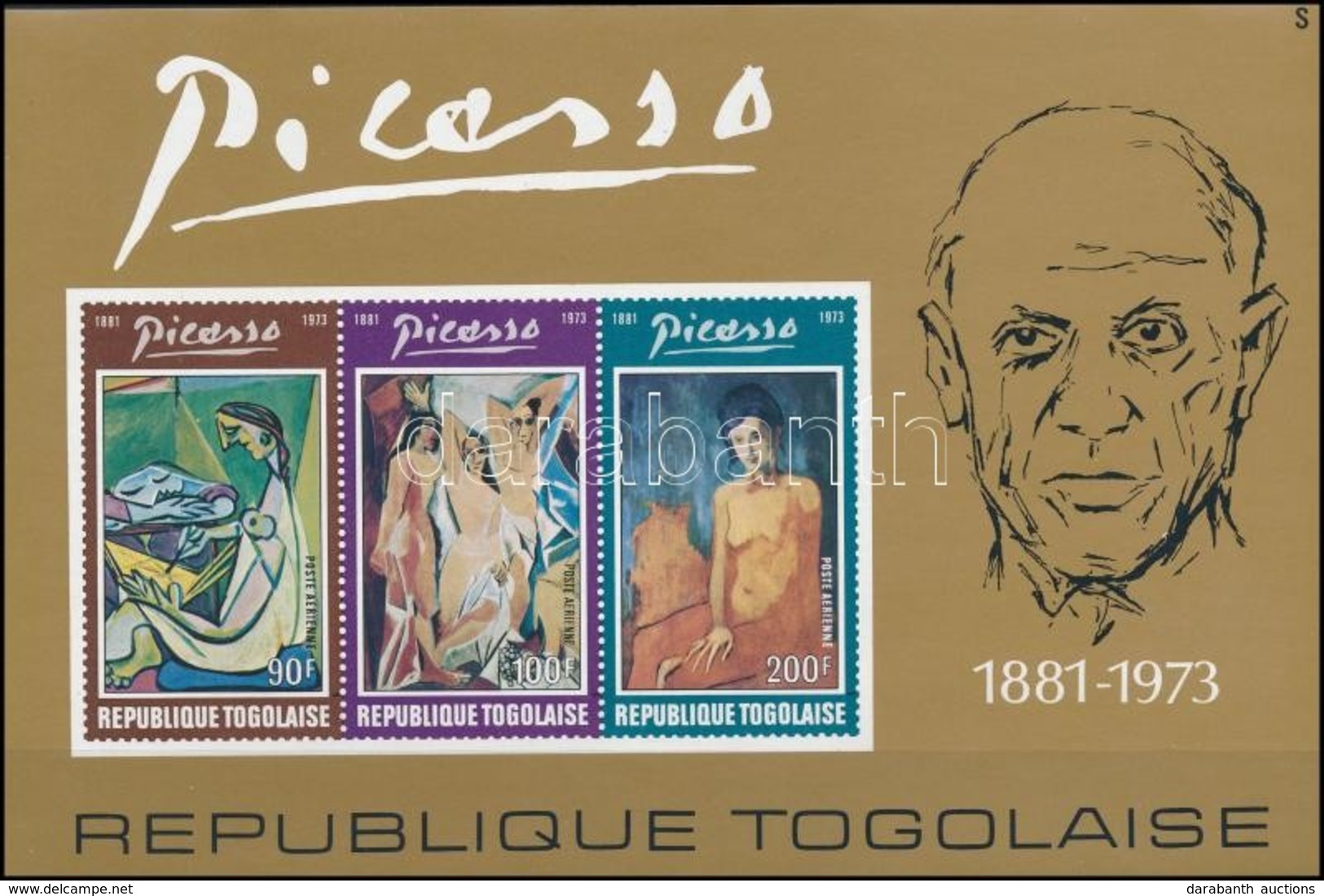 ** 1974 Pablo Picasso Blokk,
Pablo Picasso Block
Mi 82 - Otros & Sin Clasificación