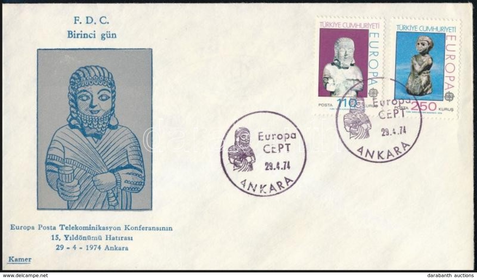 1974 Europa CEPT Mi 2320-2321 FDC-n - Andere & Zonder Classificatie