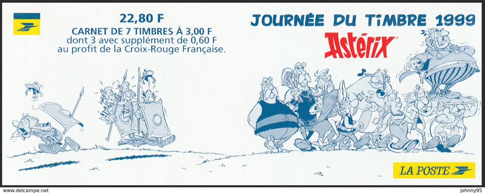 Année 1999 - N° 3227 - T-P N° 3226a X 4 + 3226 X 3 - Astérix - Albert Uderzo - Journée Du Timbre