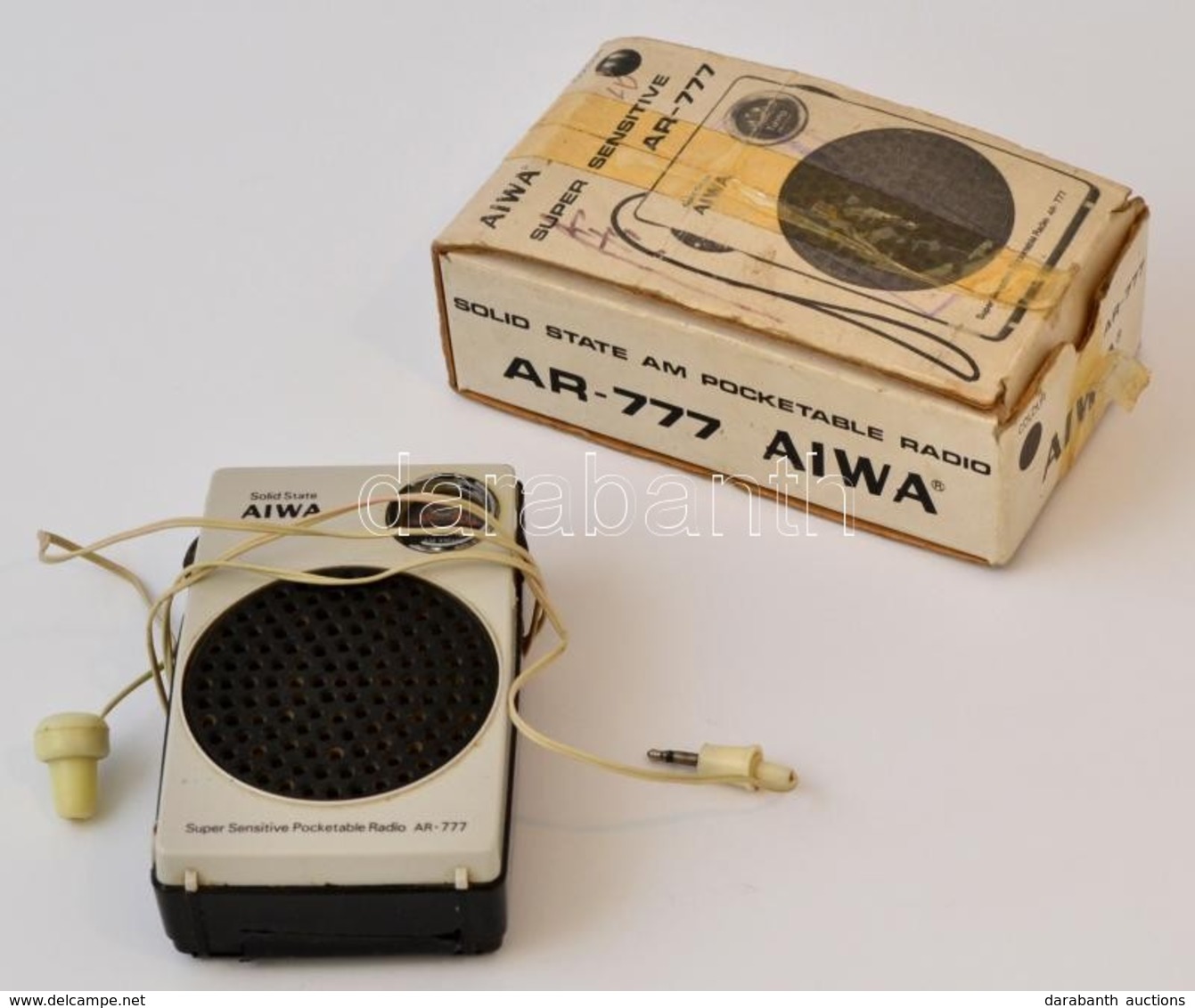 Retró AIWA AR-777 Zsebrádió, Fülhallgatóval, Saját Dobozában - Andere & Zonder Classificatie