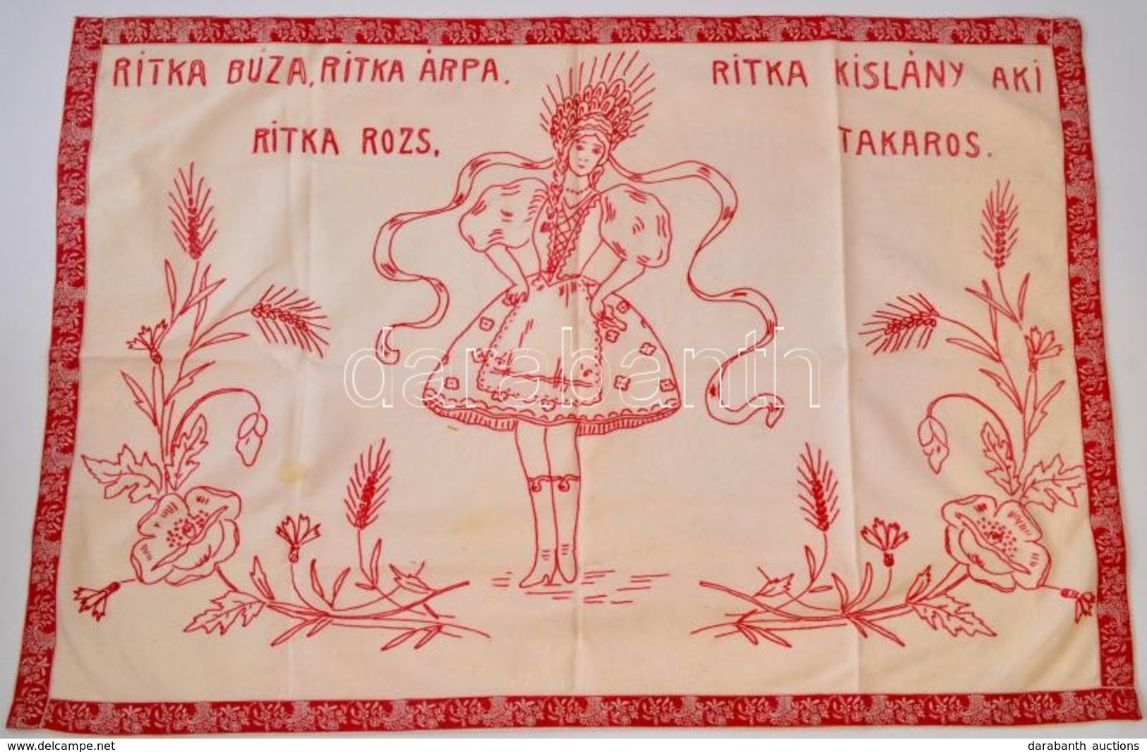 'Ritka Búza, Ritka árpa...' Konyhai Falvédő, 75×55 Cm - Andere & Zonder Classificatie