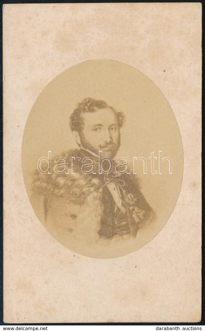 Cca 1860 Báró Jósika Miklós (1794-1865) író, újságíró, Fénynyomat, 10×6,5 Cm - Andere & Zonder Classificatie