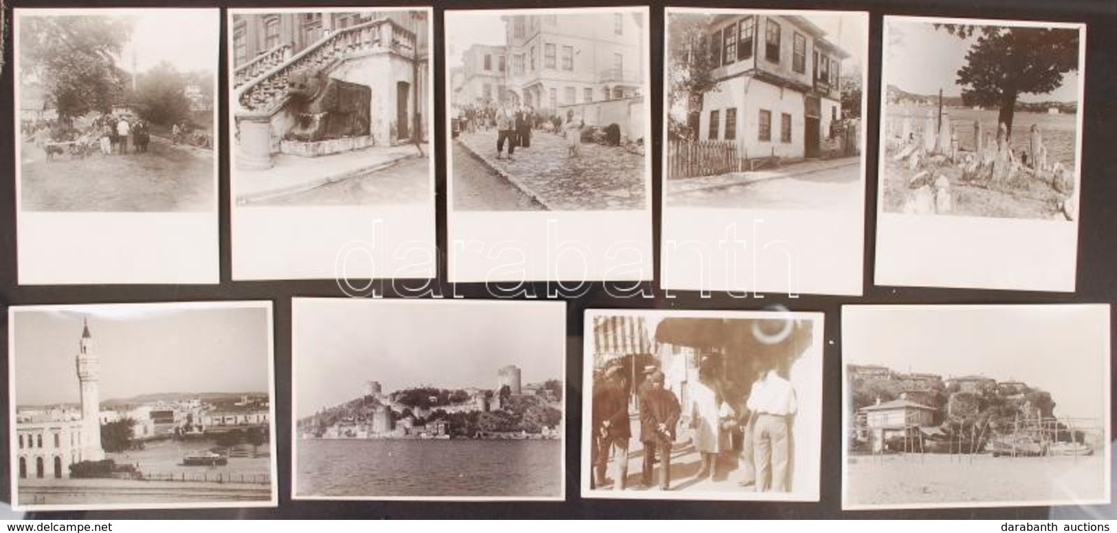 1936 Istanbul és Környéke 9 Db Feliratozott Fotó / 1936 Istanbul And Area 9 Interesting Photos 11x9 Cm - Andere & Zonder Classificatie