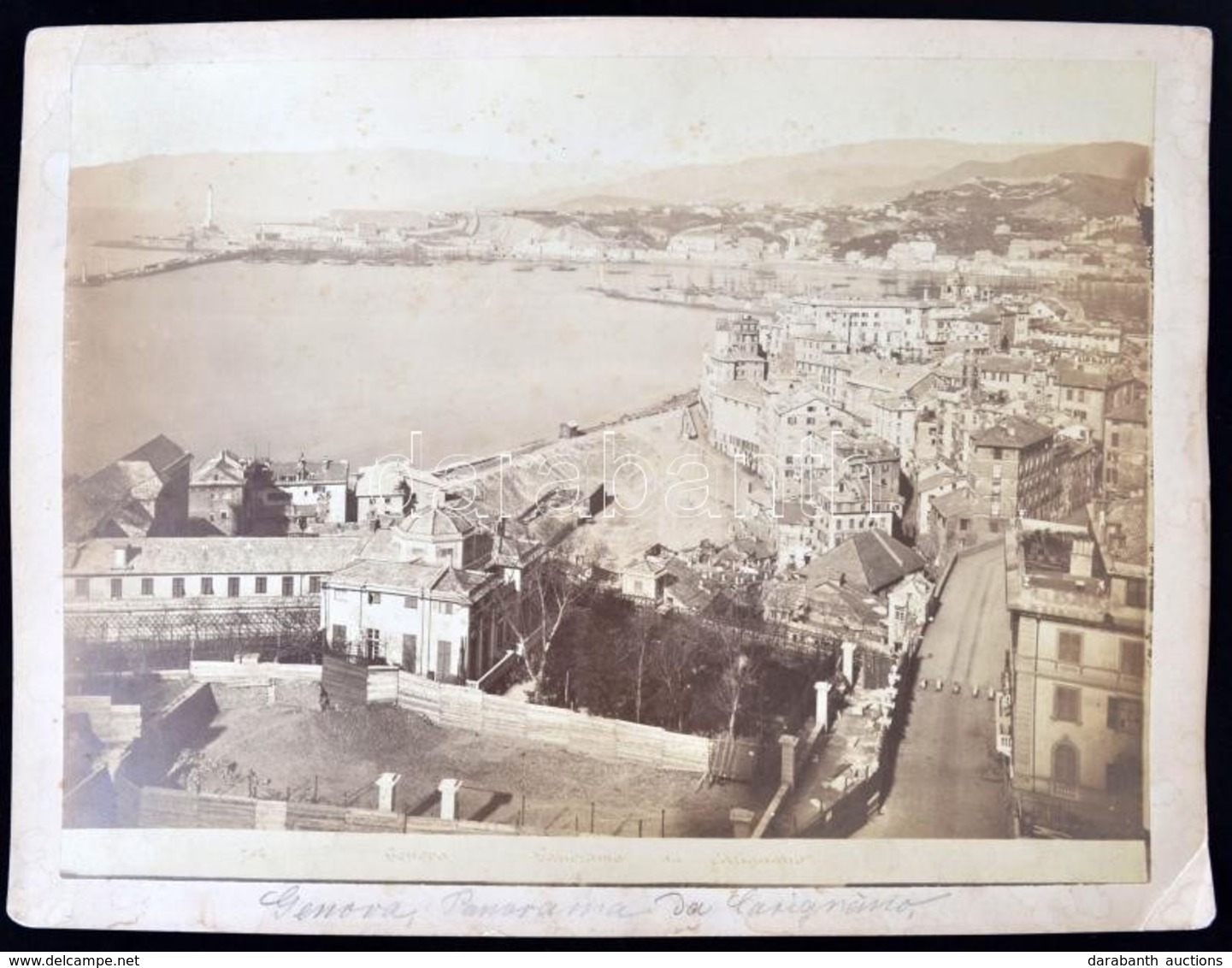 Cca 1880 Genova Nagyméretű Fotó / Cca 1880 Italy Genova Large Photo 33x25 Cm - Andere & Zonder Classificatie