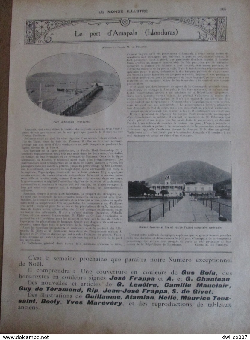 1910  Le Port   AMAPALA HONDURAS      Maison Rossner - Honduras