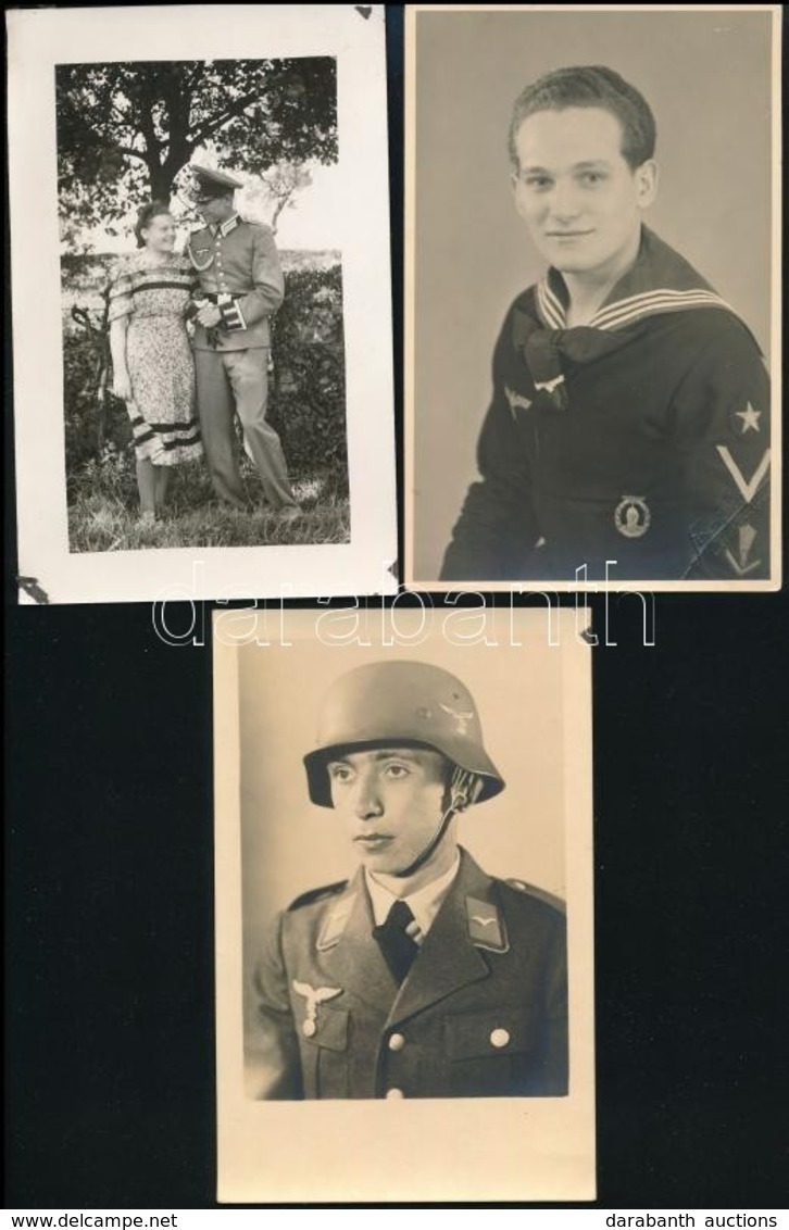 Cca 1940 5 Db Német Katonai Fotó / German Soldiers Photos  10x14 Cm - Andere & Zonder Classificatie