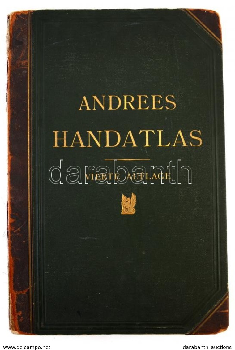 Andrees Allgemeiner Handatlas. Negyedik Kiadás. Bielefeld & Leipzig, 1899, Velhagen & Klasing Verlag. Kiadói Félbőr Köté - Andere & Zonder Classificatie