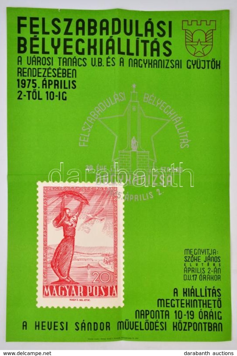 Cca 1970-1980 12 Db Nagyméretű Bélyegkiállítás Plakát, Különböző Méretben - Andere & Zonder Classificatie