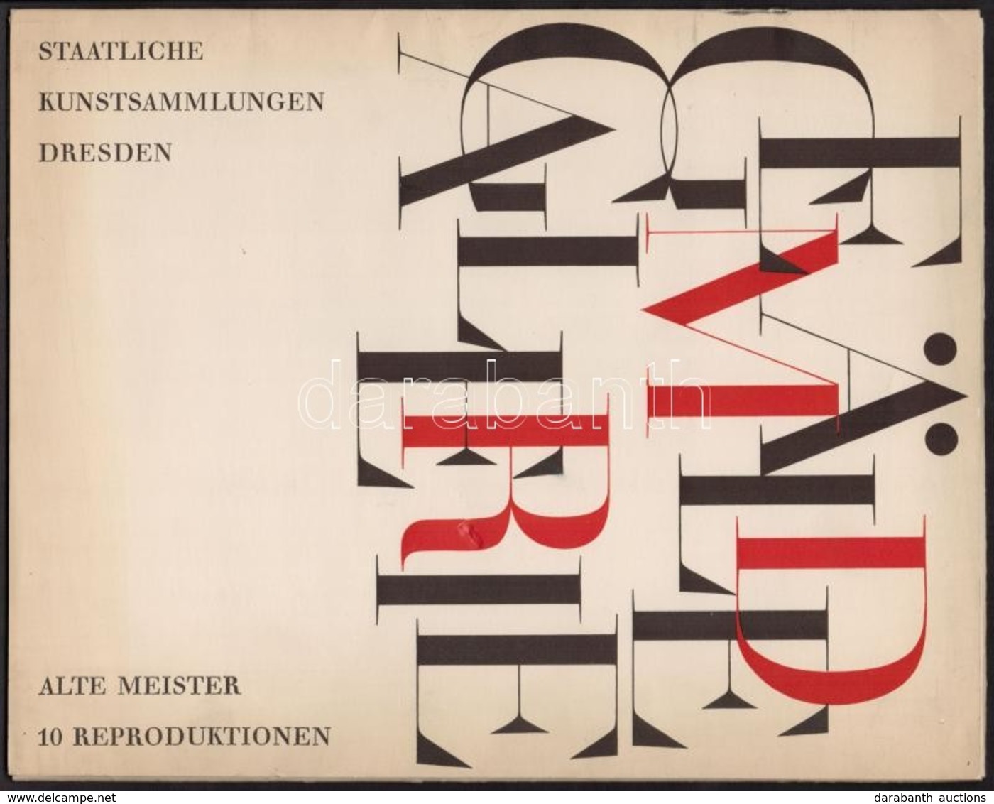 Gemäldegalerie. Staatliche Kunstsamlungen Dresden. Alte Meister 10 Reproduktionen. Művészeti Mappa / Paperback, Good Con - Zonder Classificatie