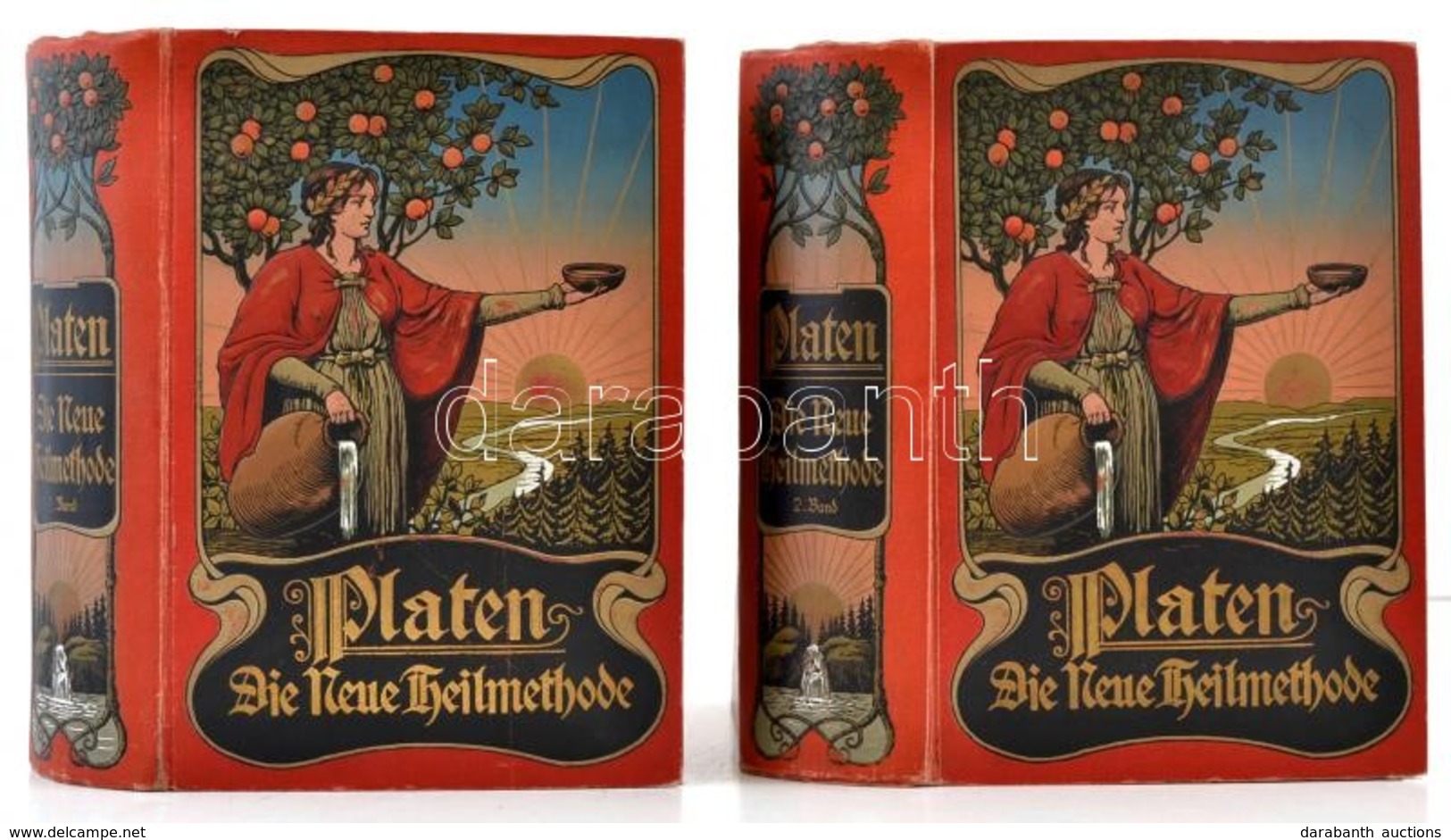 M. Platen: Die Neue Heilmethode. 1-2. Band. Berlin-Leipzig-Wien-Stuttgart,(1901), Deutsches Verlaghaus Bong & Co. Német  - Zonder Classificatie