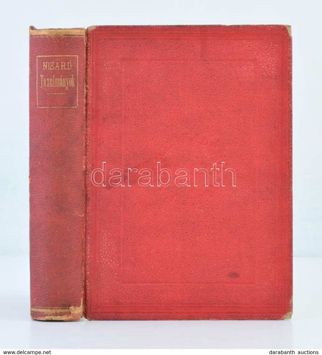 Nisard Dezső: Tanulmányok A Renaissance és A Reformáció Korából. Budapest, 1875,
 MTA. Aranyozott Egészvászon Sorozatköt - Zonder Classificatie