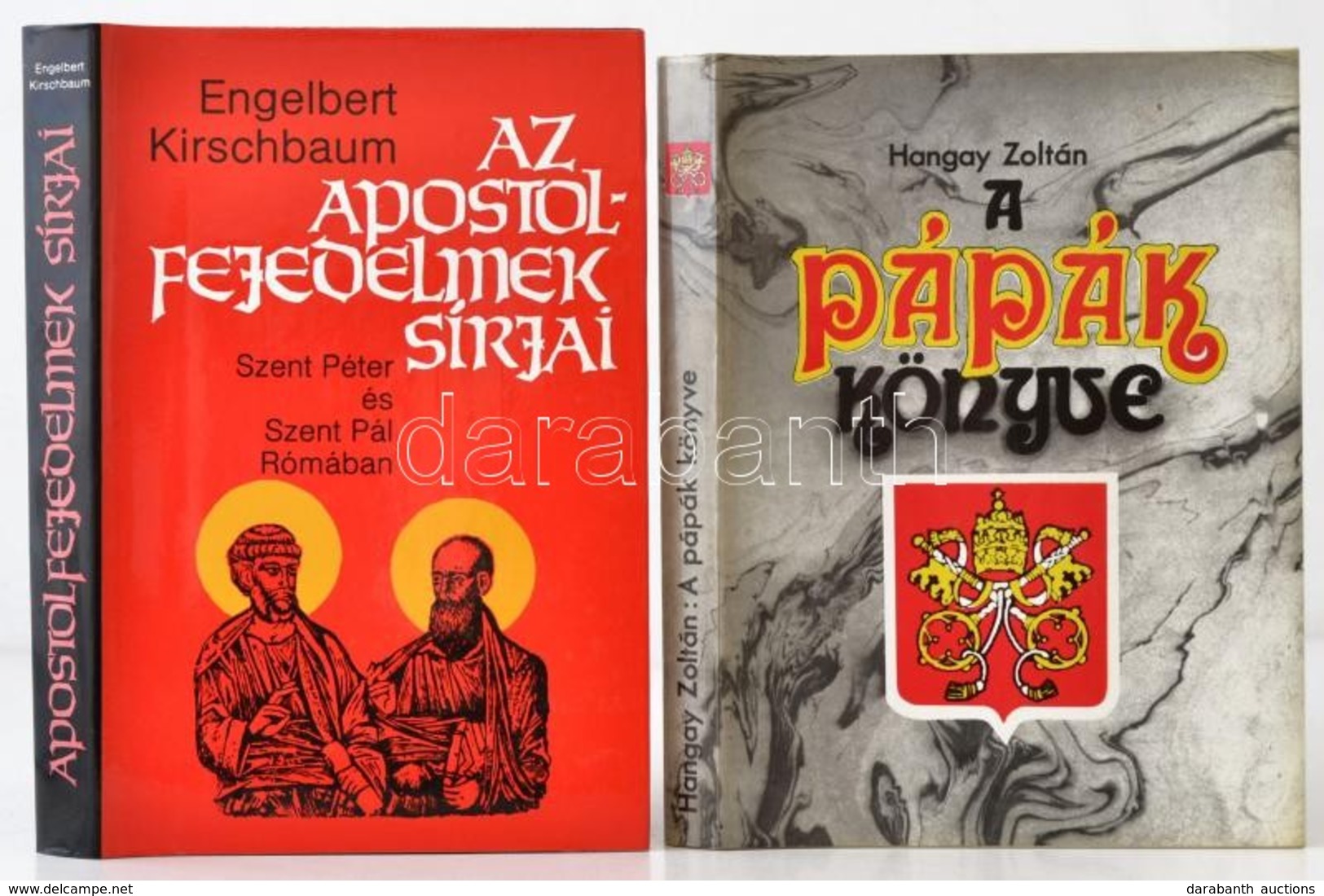 Vegyes Könyvtétel, 2 Db: 
Hangay Zoltán: A Pápák Könyve. A Római Pápák Szent Pétertől II. János Pálig. Bp.,1991, Trezor. - Zonder Classificatie