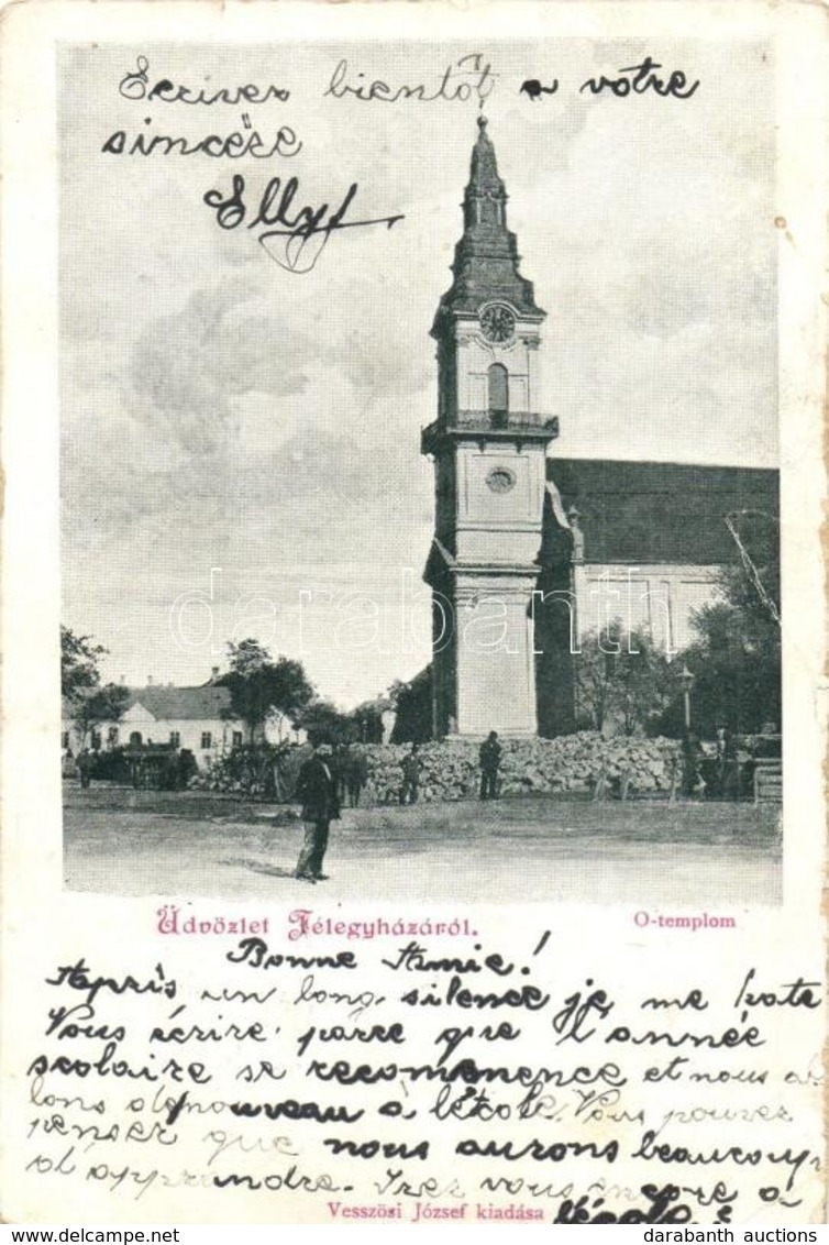 * 3 Db Régi Magyar Városképes Lap (Szeged, Kiskunfélegyháza) / 3 Pre-1945 Hungarian Town-view Postcards - Zonder Classificatie