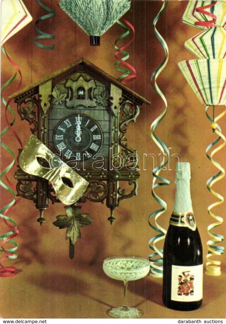 * 11 Db MODERN órás és újévi üdvözlőlap, Néhány Másodpéldány / 11 MODERN Clock Motive Cards And New Year Greeting Cards, - Zonder Classificatie