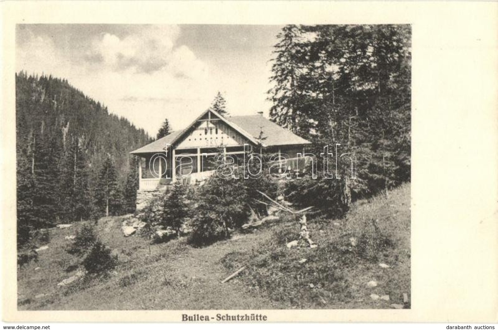 ** T1 Fogarasi-havasok (Fogarasi Kárpátok), Fogarascher Karpathen, Muntii Fagarasului; Bullea (Bilea)-menedékház. Jos. D - Zonder Classificatie