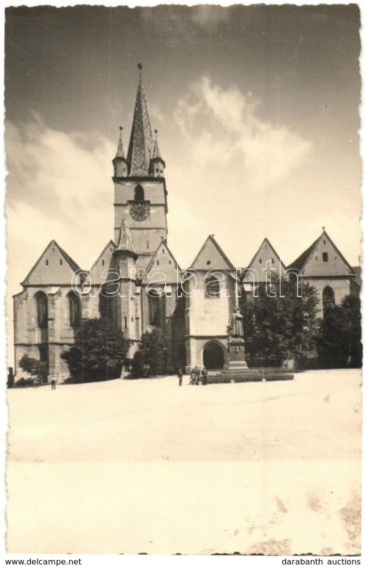 T2 Nagyszeben, Hermannstadt, Sibiu; Evangélikus Templom / Church, Foto Orig. E. Fischer - Zonder Classificatie