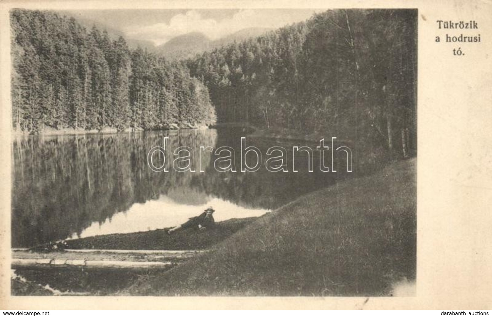 T2 Hodrusbánya, Banská Hodrusa (Hodrushámor, Hodrusa-Hámre); Tükrözik A Hodrusi Tó. Joerges Kiadása / Lake - Zonder Classificatie