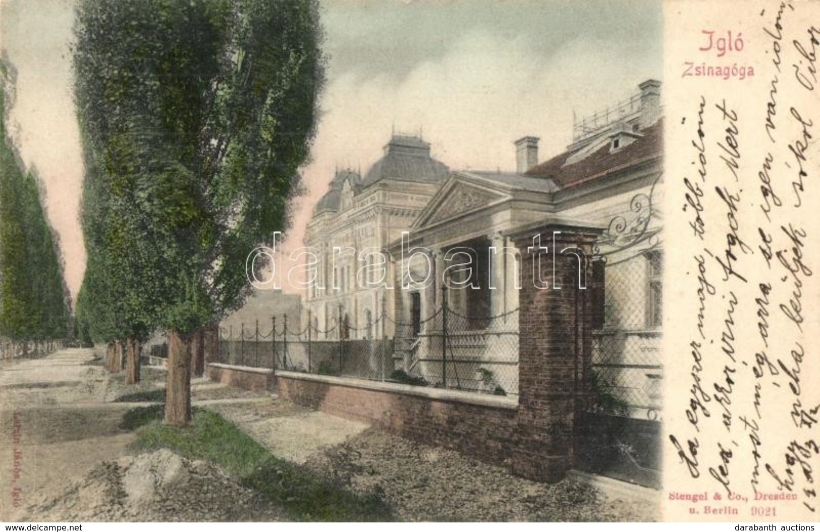 * T2 1903 Igló, Iglau, Spisská Nová Ves; Zsinagóga, Izraelita Templom. Kiadja Latzin János / Synagogue - Zonder Classificatie