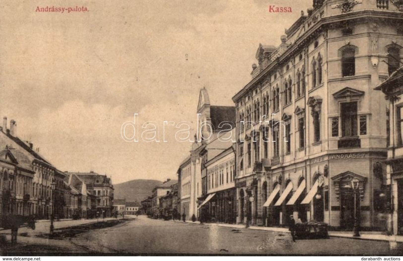 T2 1907 Kassa, Kosice; Andrássy Palota, Szálloda és Kávéház / Andrássy Palace, Hotel And Café - Zonder Classificatie