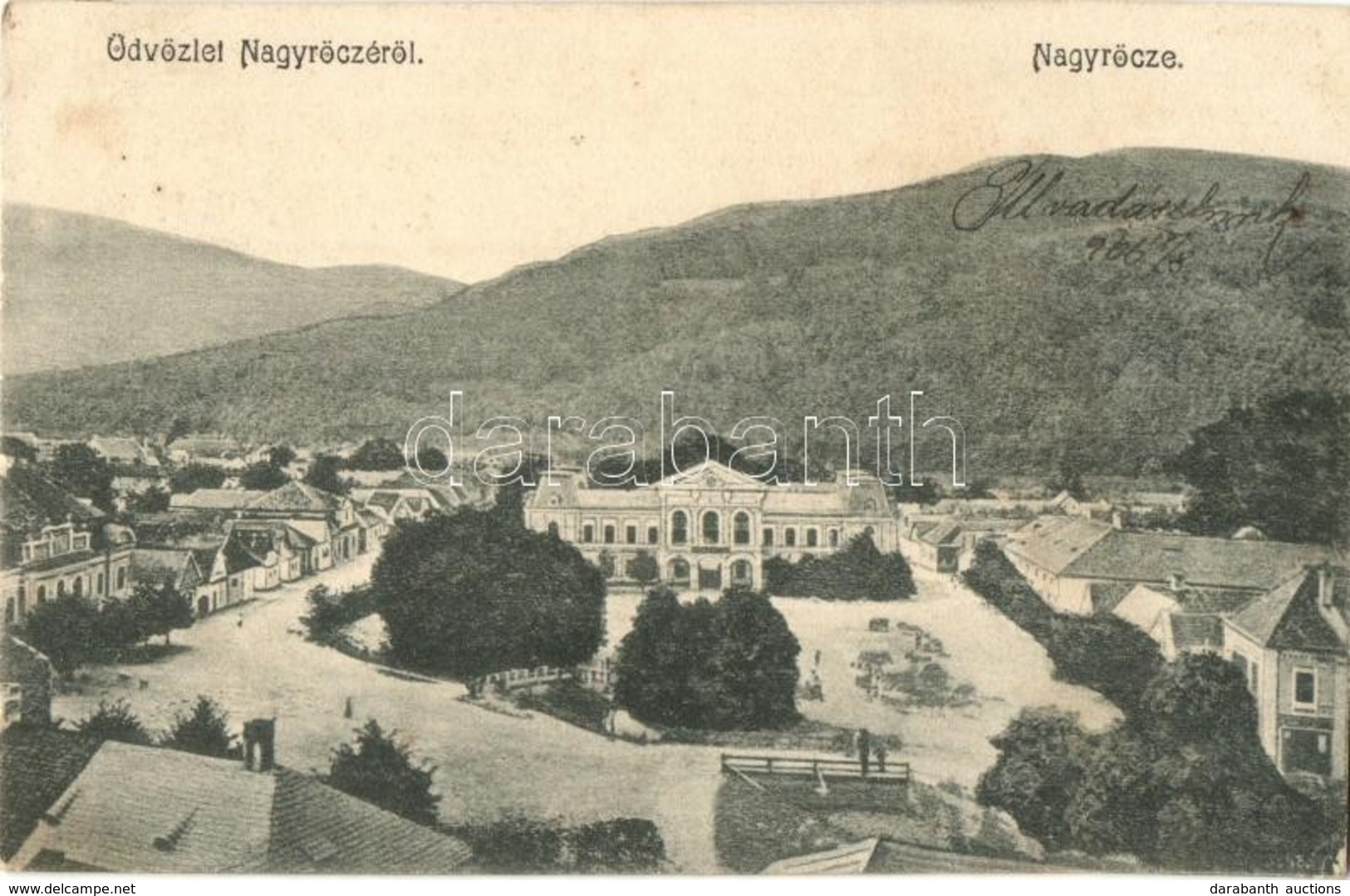 T2/T3 1906 Nagyrőce, Gross-Rauschenbach, Velká Revúca; Látkép A Vendéglővel / Panorama View With Restaurant (fl) - Zonder Classificatie