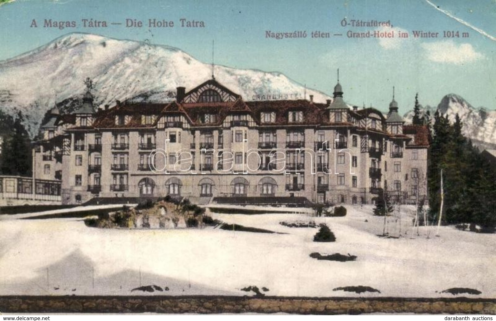 T2/T3 Ótátrafüred, Alt Schmecks, Stary Smokovec (Tátra); Nagyszálló Télen / Grand Hotel In Winter (EK) - Zonder Classificatie