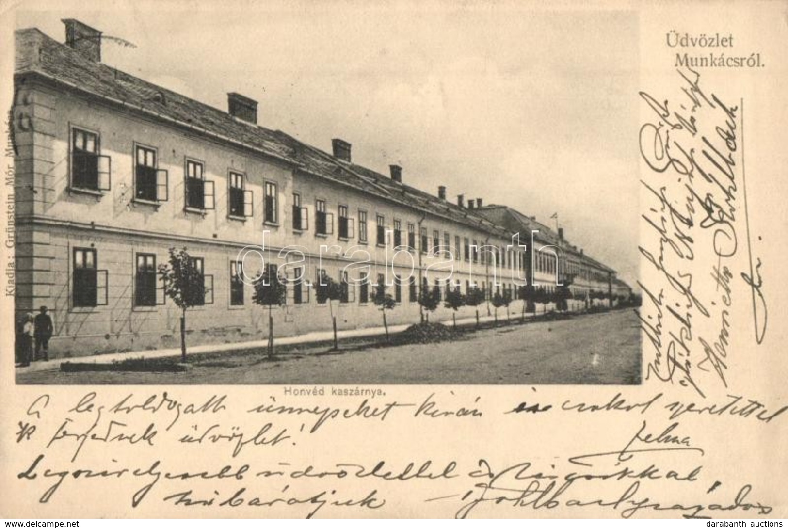 T2 1907 Munkács, Mukacheve, Mukacevo; Honvéd Kaszárnya / Military Barracks - Zonder Classificatie