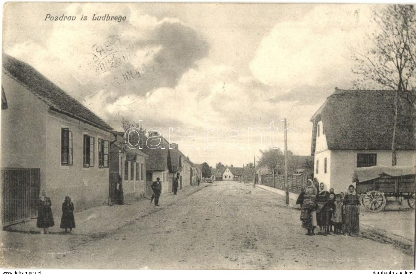 T2/T3 1906 Ludbreg, Fő Utca. Kiadja Vilim Scheyer / Main Street (EK) - Zonder Classificatie