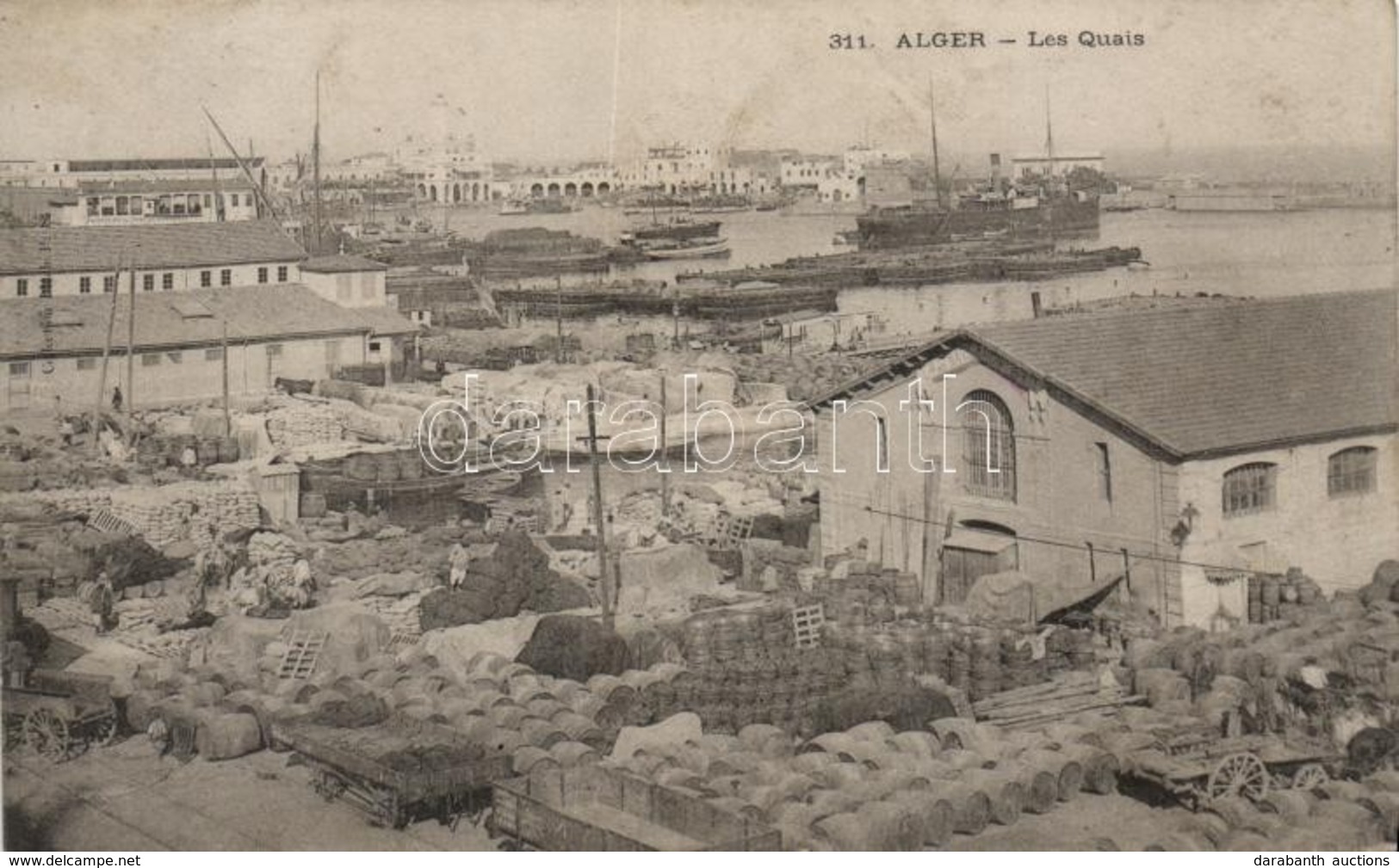 T2 Algiers, Quay, Port, Ships - Zonder Classificatie