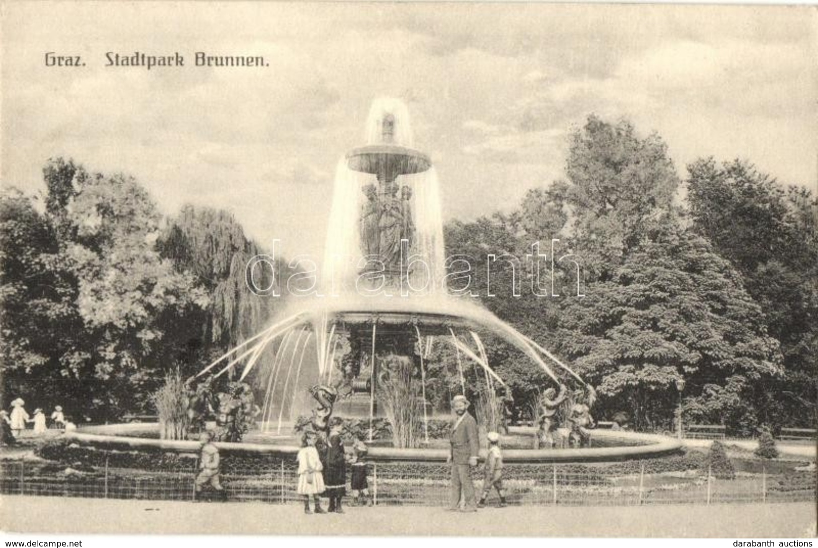 ** T1/T2 Graz, Stadtpark Brunnen / Fountain In The Park - Zonder Classificatie