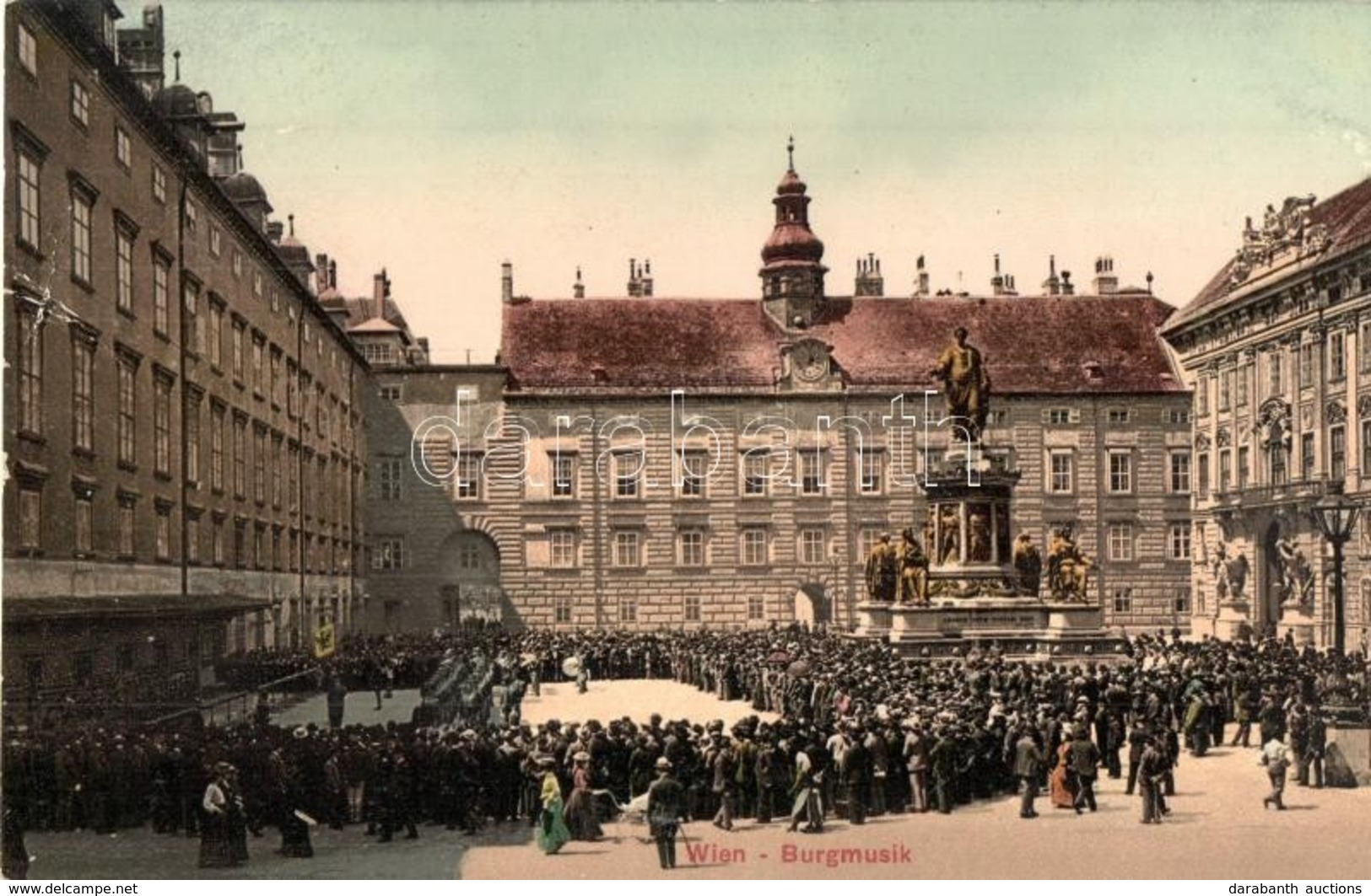 * T2/T3 Vienna, Wien I. K. K. Hofburg Mit Burgmusik / Castle, Music Band, Crowd (Rb) - Zonder Classificatie