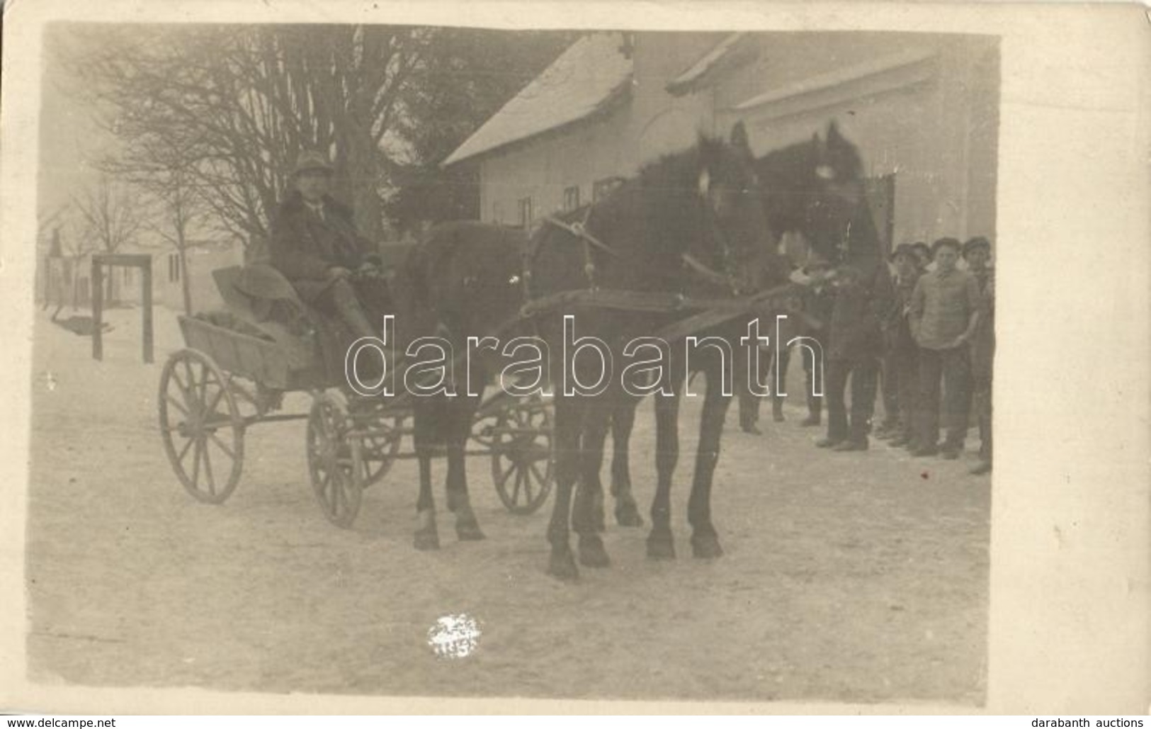 * T2 Vienna, Wien XVI. Ottakring, Pferdewagen Im Winter / Horse Cart In Winter. Fritz Hrad Photo - Zonder Classificatie