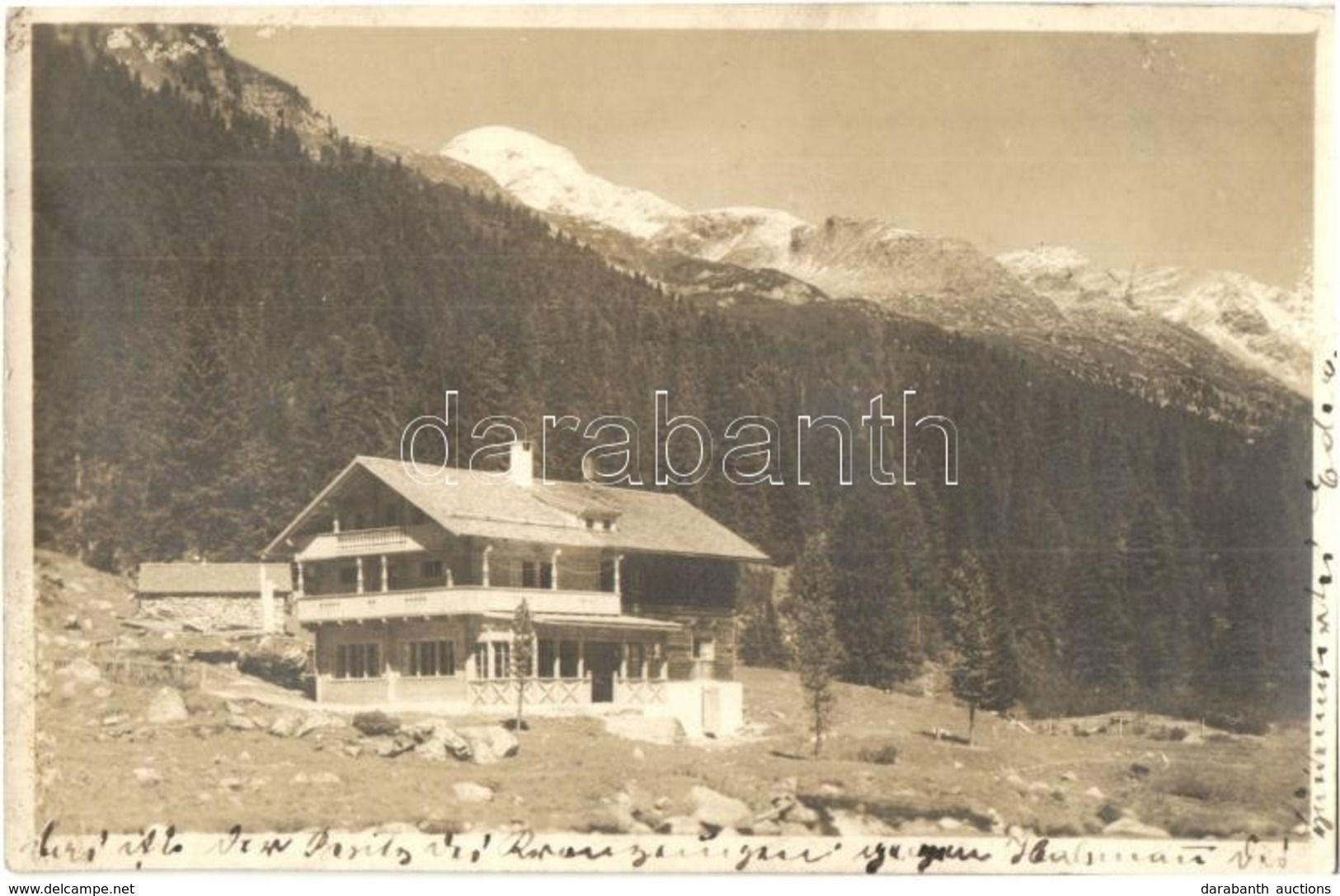 T2 1929 Zillertal (Uderns), Dominikushütte 1684 M / Rest House, Tourist Hut, Chalet. Ernst Pfund Photo - Zonder Classificatie