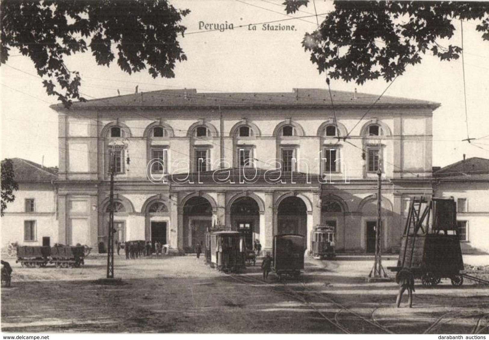 ** T1 Perugia, La Stazione / Railway Station With Trams - Zonder Classificatie