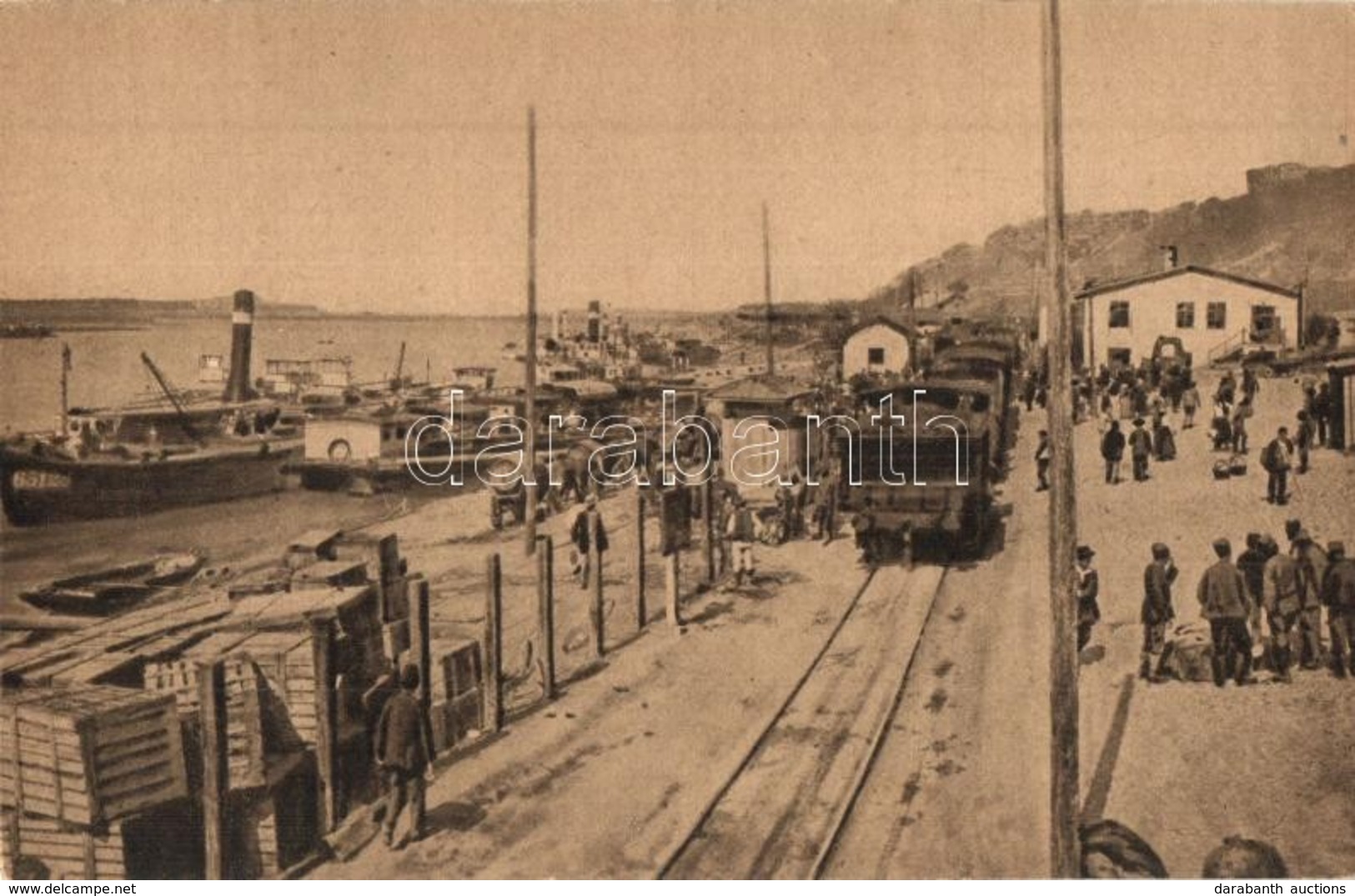 ** T2 Beograd, Belgrade; La Port De Belgrade / Savsko Pristaniste / Port, Freight Train, Wagons, Ship Station, Steamship - Zonder Classificatie