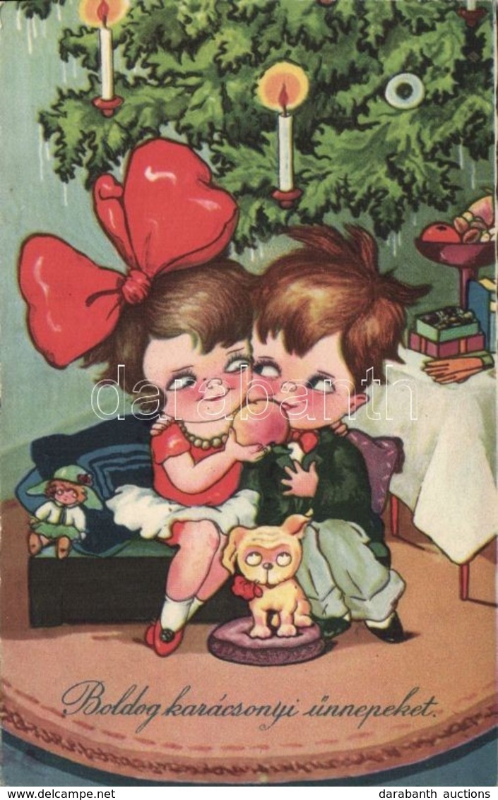 T1/T2 Christmas, Italian Art Postcard, Amag 1908. S: Margret Boriss - Zonder Classificatie