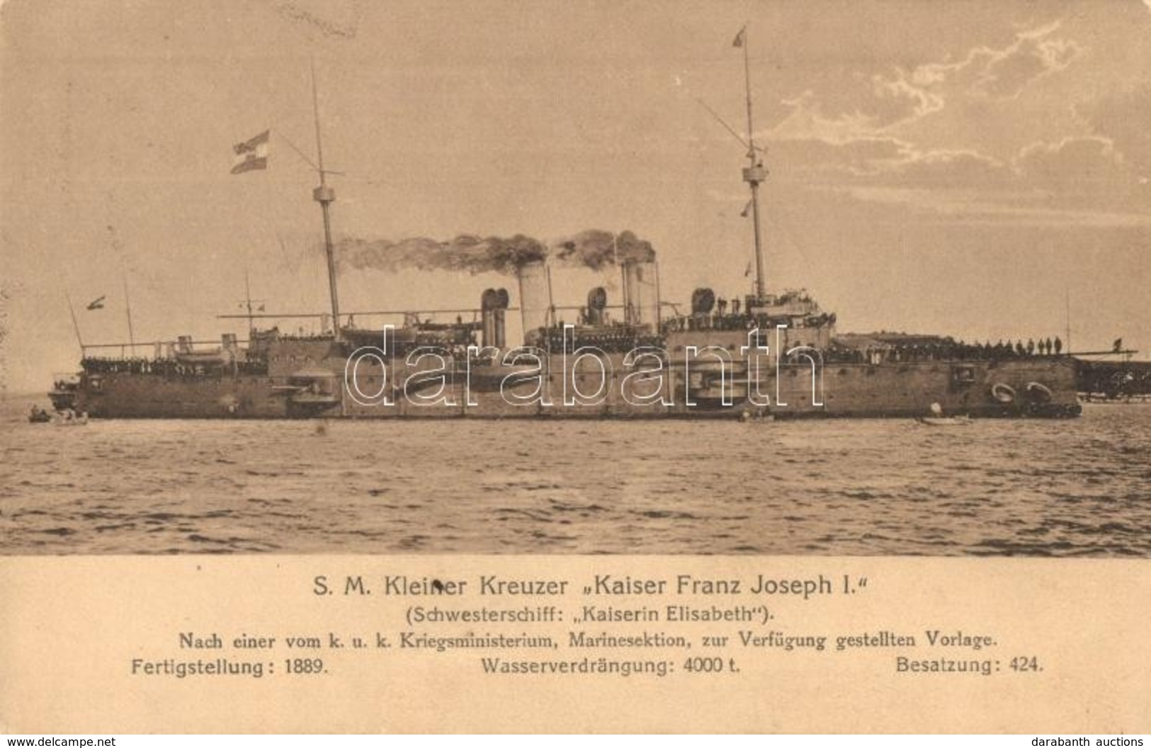 T2 SMS Kaiser Franz Joseph I, A K.u.K. Haditengerészet Ferenc József-osztályú Védett Cirkálója / K.u.K. Kriegsmarine SM  - Zonder Classificatie