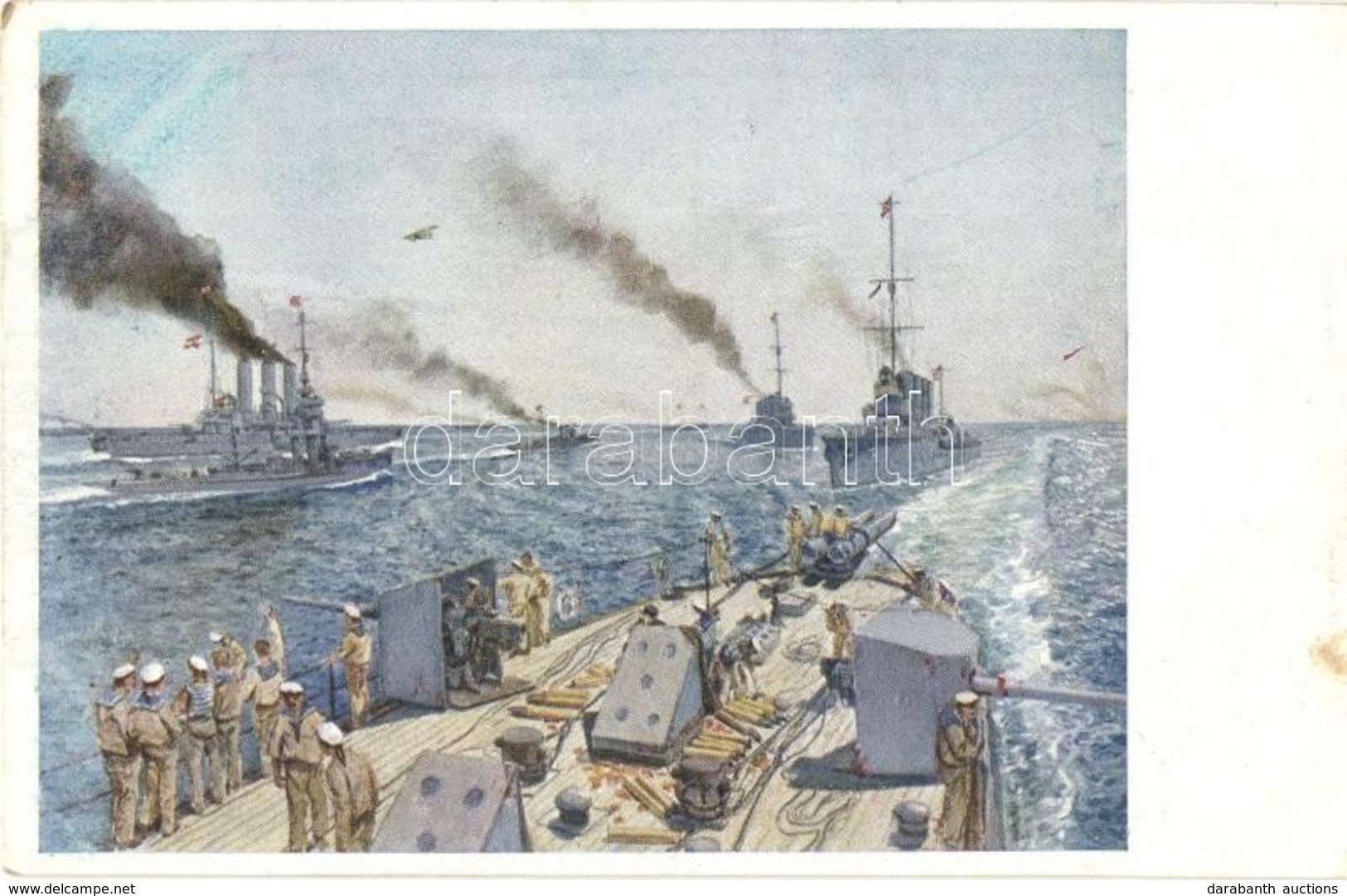 ** T2 Gefecht In Der Otrantostraße Am 15. Mai 1917. Vereinigung Mit SMS St. Georg (Panzerkreuzer) / Ütközet Az Otrantói- - Zonder Classificatie