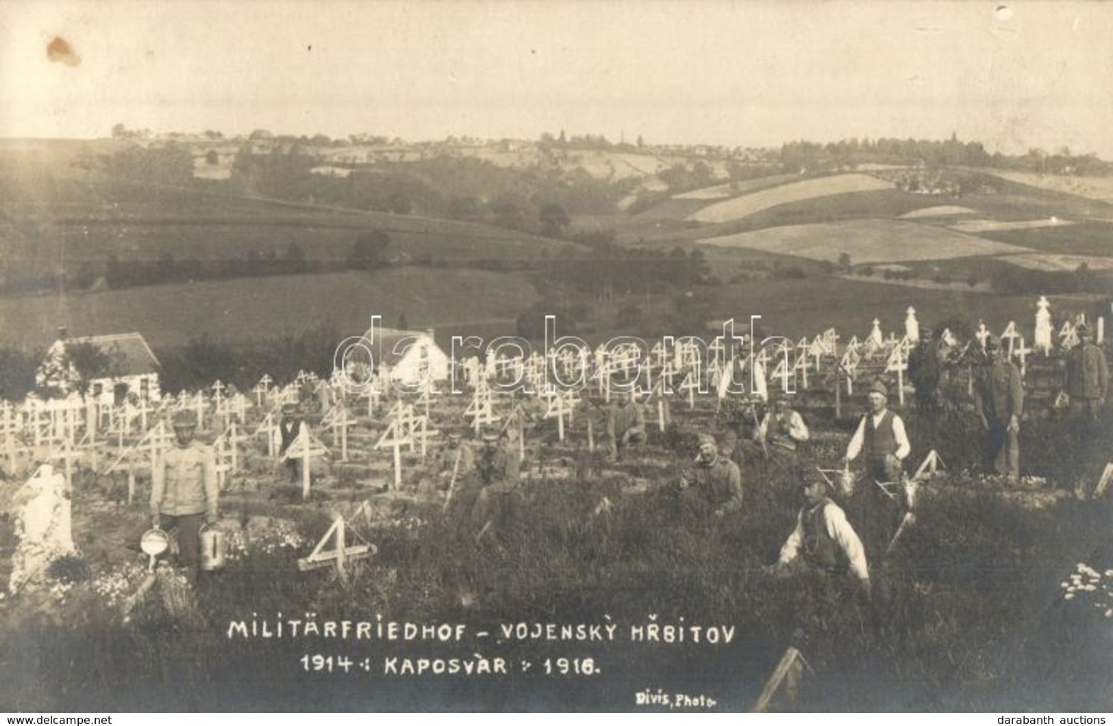 ** T1/T2 1914-1916 Kaposvár, Katonai Temető A Dombokon / Vojensky Hrbitov / Militärfriedhof / Military Cemetery. Divis P - Zonder Classificatie