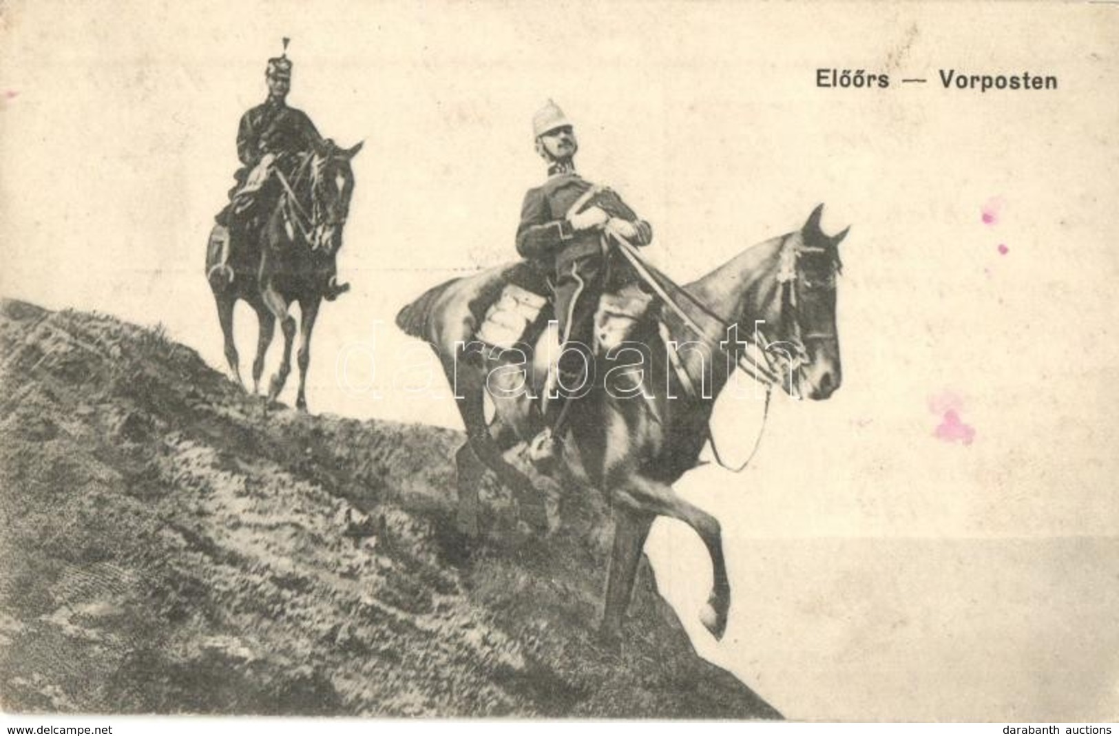 T2/T3 Előőrs / Vorposten / WWI K.u.k. Military, Cavalrymen + HADTÁP-POSTAHIVATAL 170. (Rb) - Zonder Classificatie