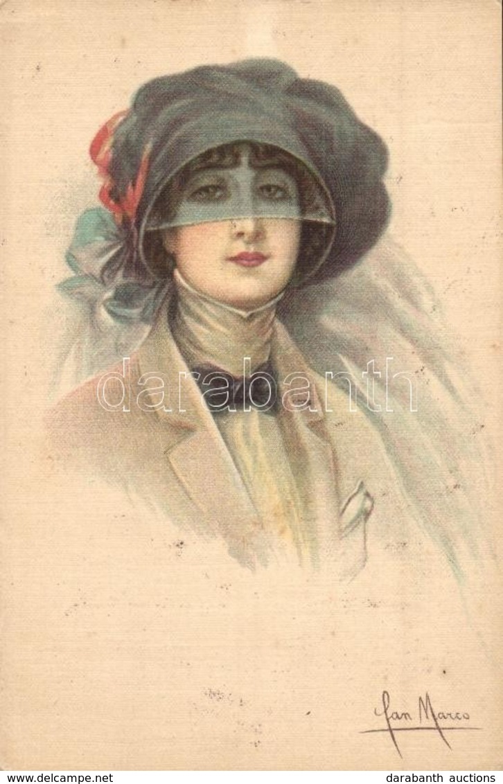 T2/T3 Italian Art Postcard, Lady. C.C.M. No. 7673. S: San Marco - Zonder Classificatie