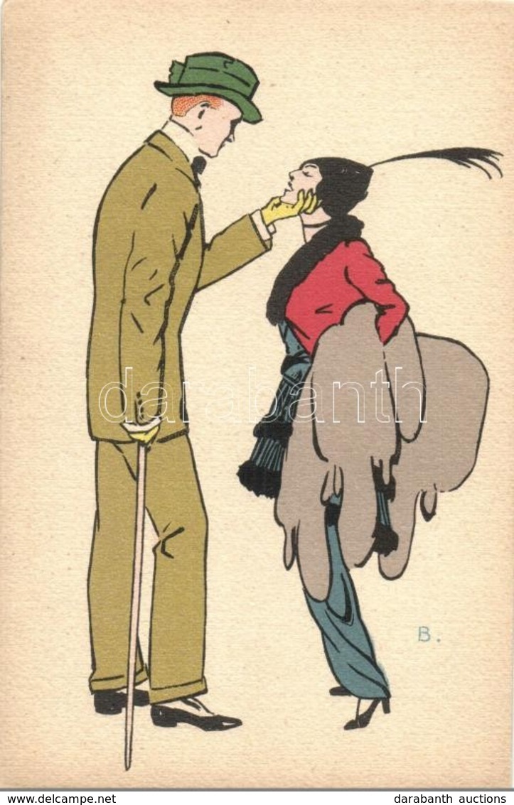 ** T2 Couple. Italian Art Postcard, Propr. Artistica Riservata 2846-4. S: B. - Zonder Classificatie