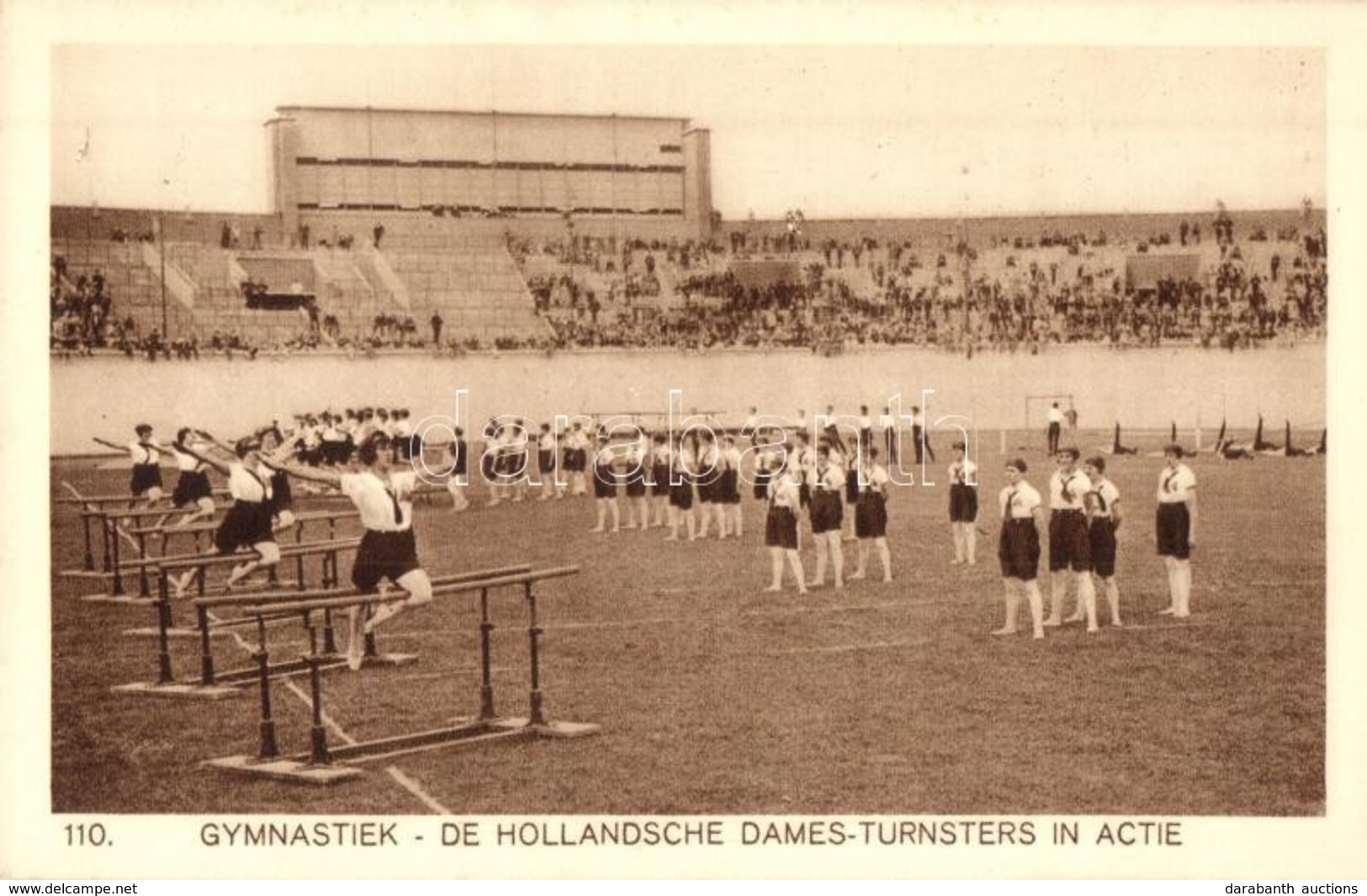 ** T1 1928 Amsterdam, Olympische Spelen. Gymnastiek, De Hollandsche Dames-Turnsters In Actie / 1928 Summer Olympics. Gym - Zonder Classificatie