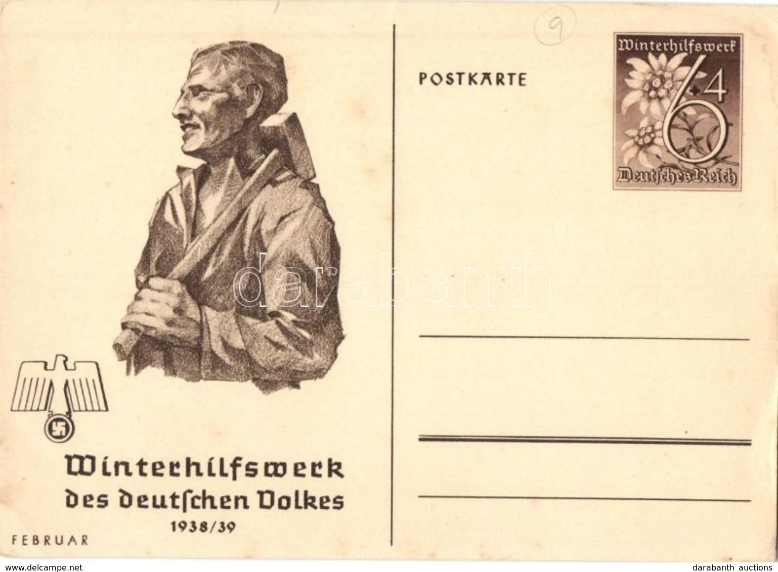 ** T3 Winterhilfswerk (WHW) Des Deutschen Volkes 1938/39 Februar / 'Winter Relief Of The German People' Help In The Wint - Zonder Classificatie