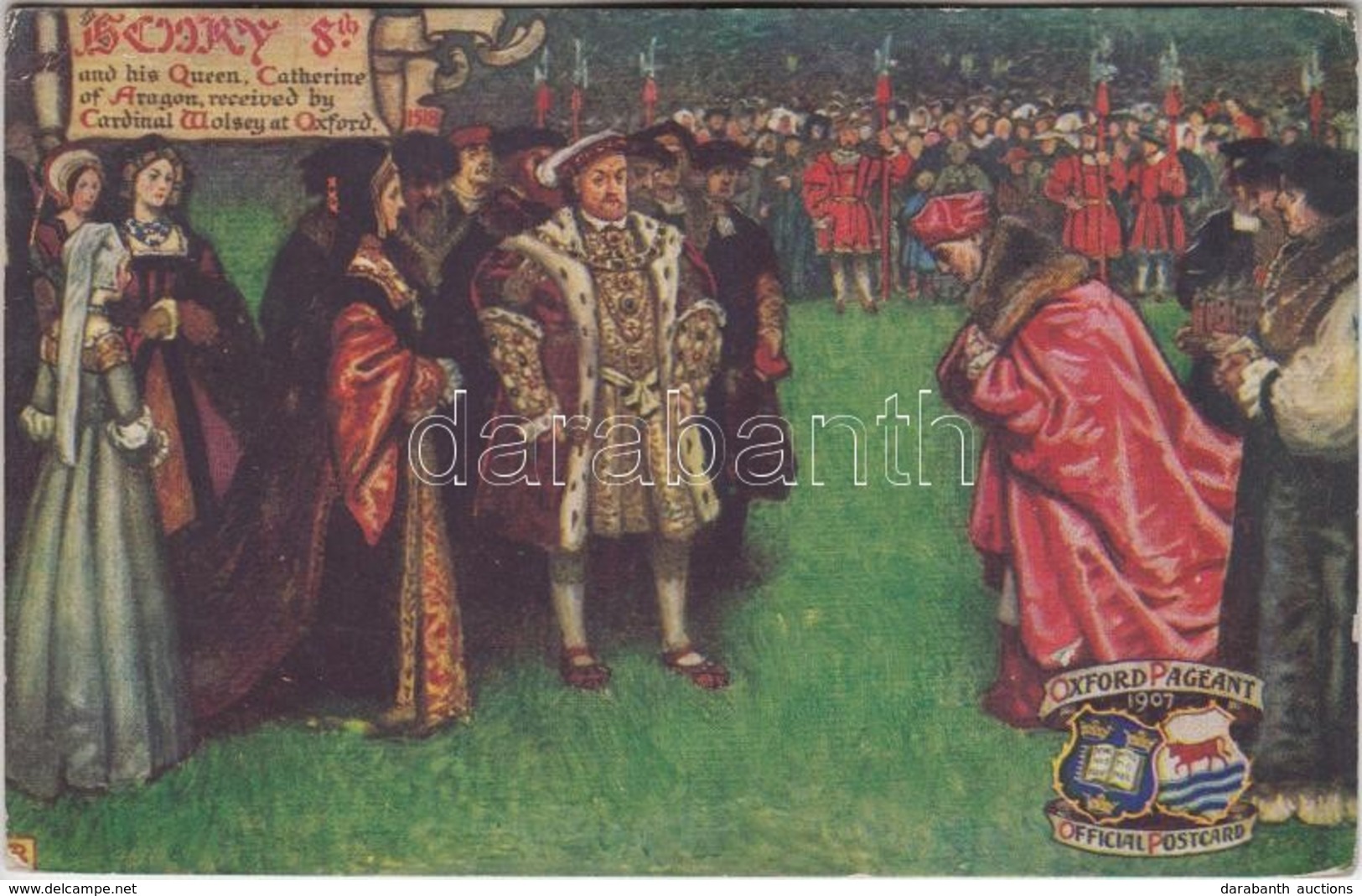 * T2/T3 King Henry VIII. Raphael Tuck & Sons 'Oilette' Postcard 9517. Franco-British Exhibition 1908. (Rb) - Zonder Classificatie