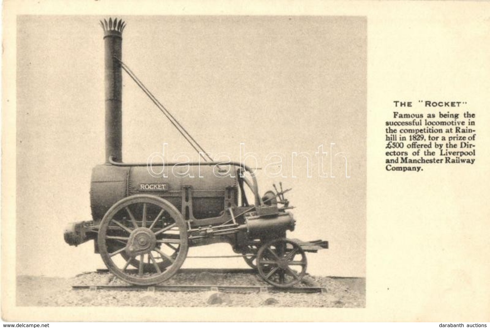 ** T1 The Rocket / Stephenson's Rocket Was An Early British Steam Locomotive - Zonder Classificatie