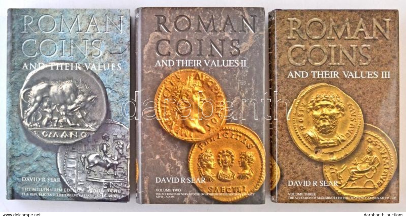 David R. Sear: Roman Coins And Thier Values I-III. London, 2000-2005. Szép állapotban. - Zonder Classificatie