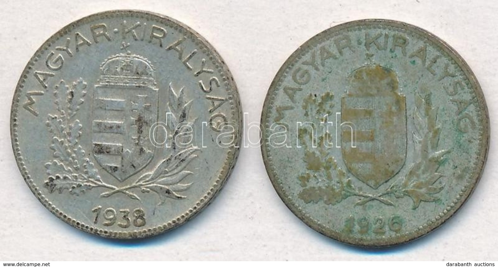 1926-1938. 1P Ag (2xklf) T:2-3 Patina
Adamo P6 - Zonder Classificatie