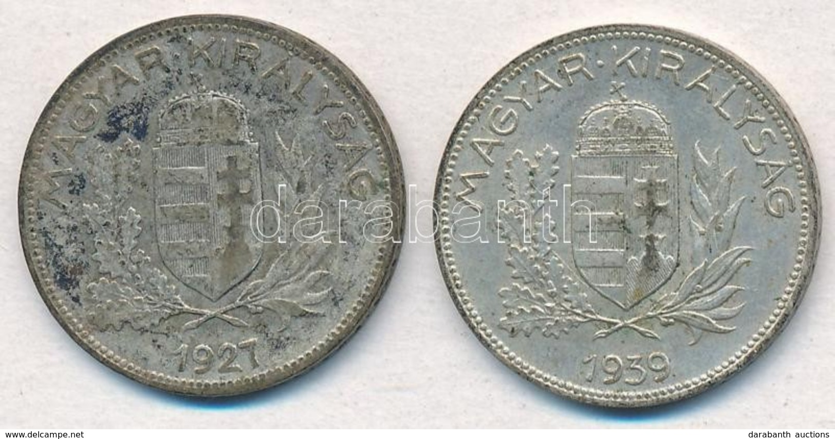 1927-1939. 1P Ag (2xklf) T:2-3 Patina
Adamo P6 - Zonder Classificatie